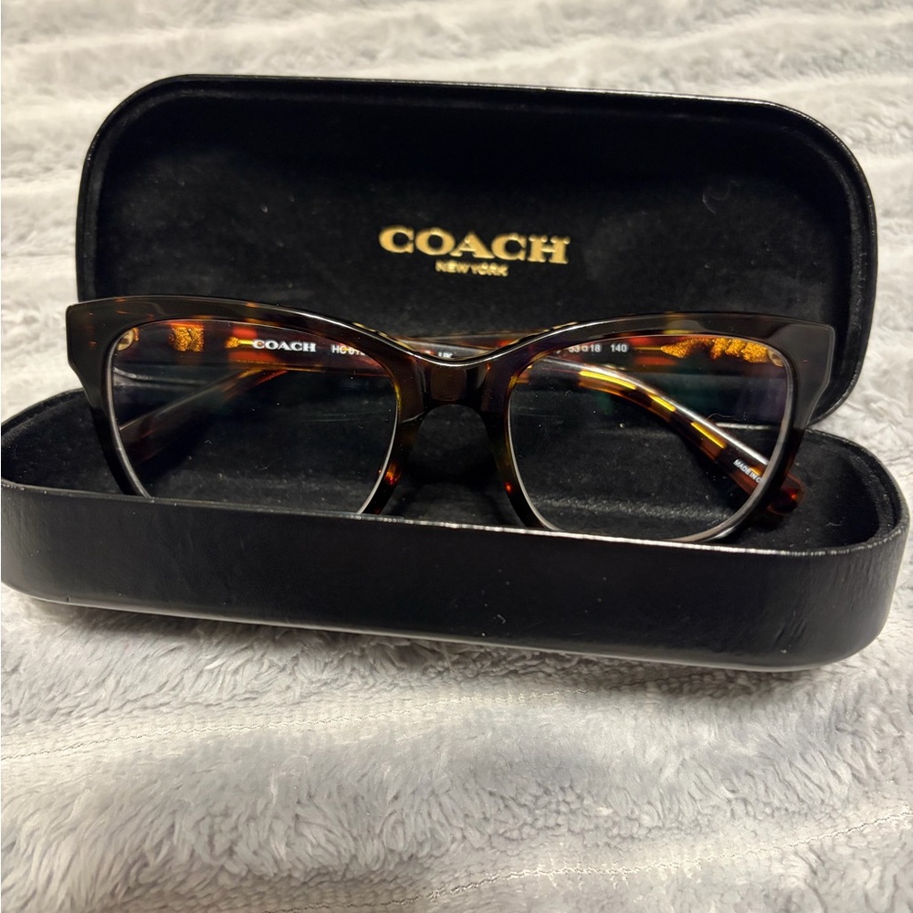 Coach Dark Tortoise with pink arms Eyeglass Frames HC6197U